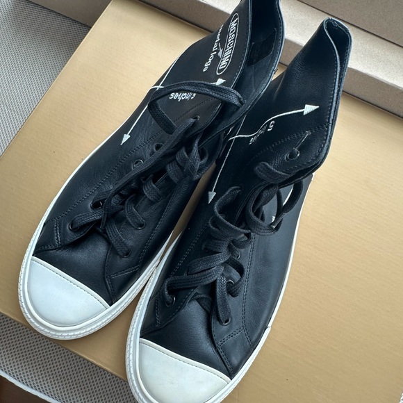 Brand New Moschino EU 42 Genuine Leather Men Sneaker - Picture 7 of 12